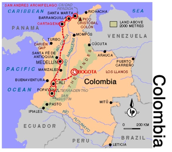 Mapa Turistico De Colombia Mapa De Colombia Images 5342